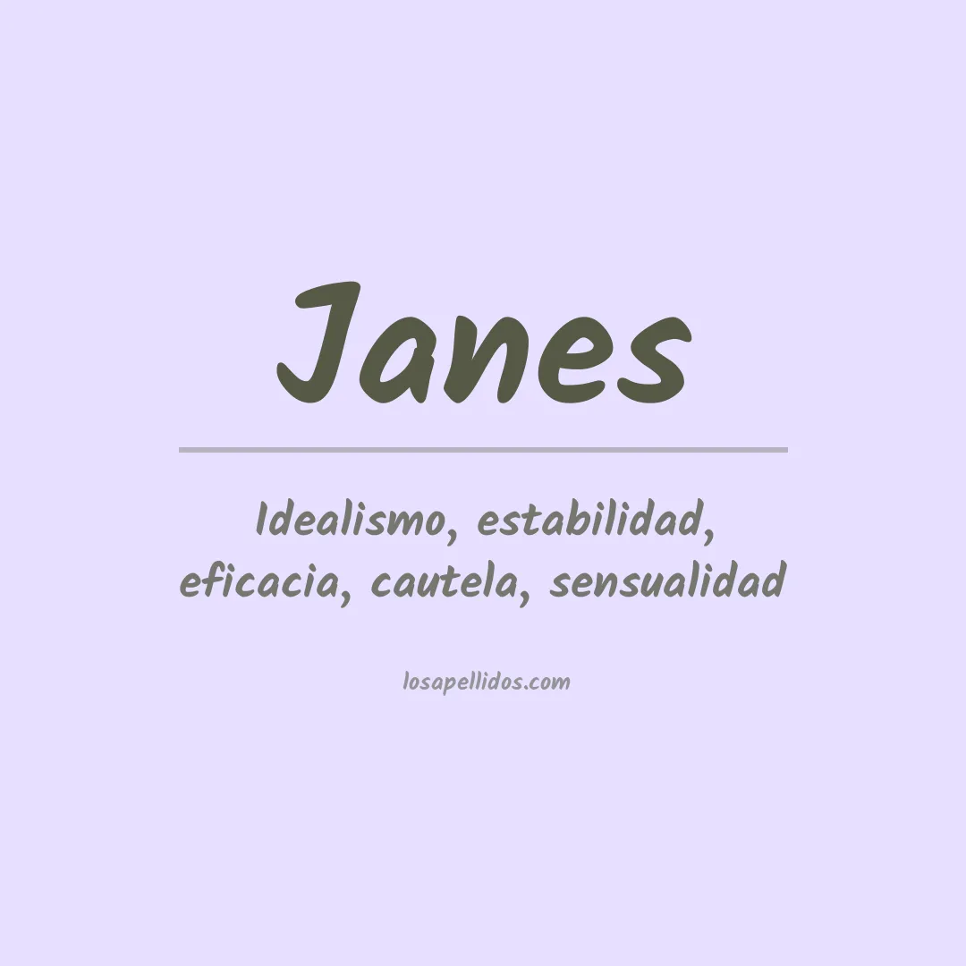 Apellido Janes