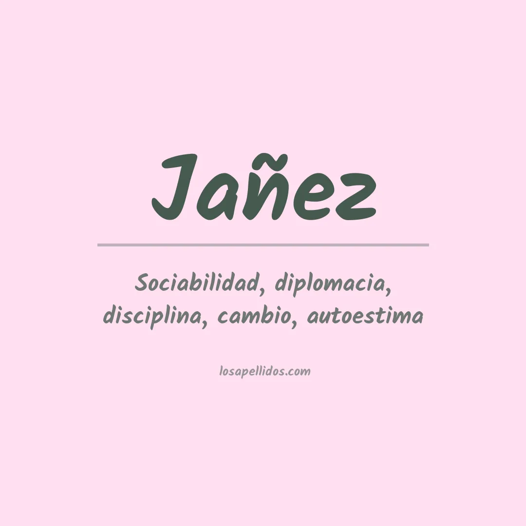 Apellido Jañez