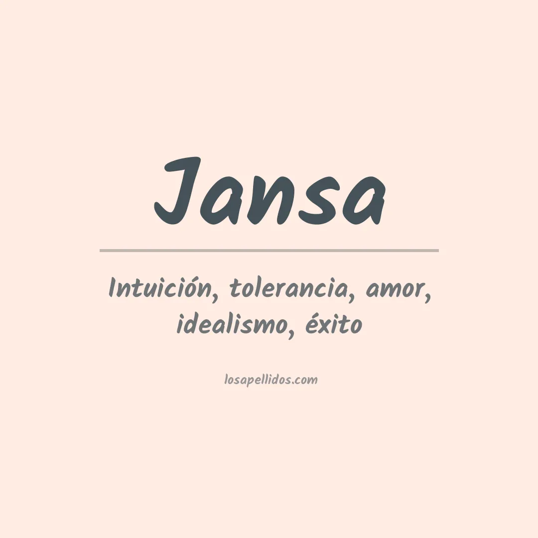 Apellido Jansa