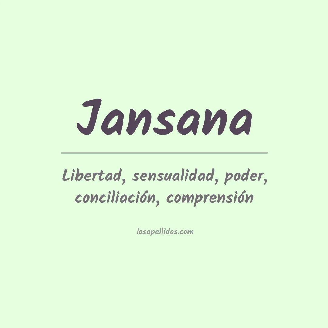 Apellido Jansana