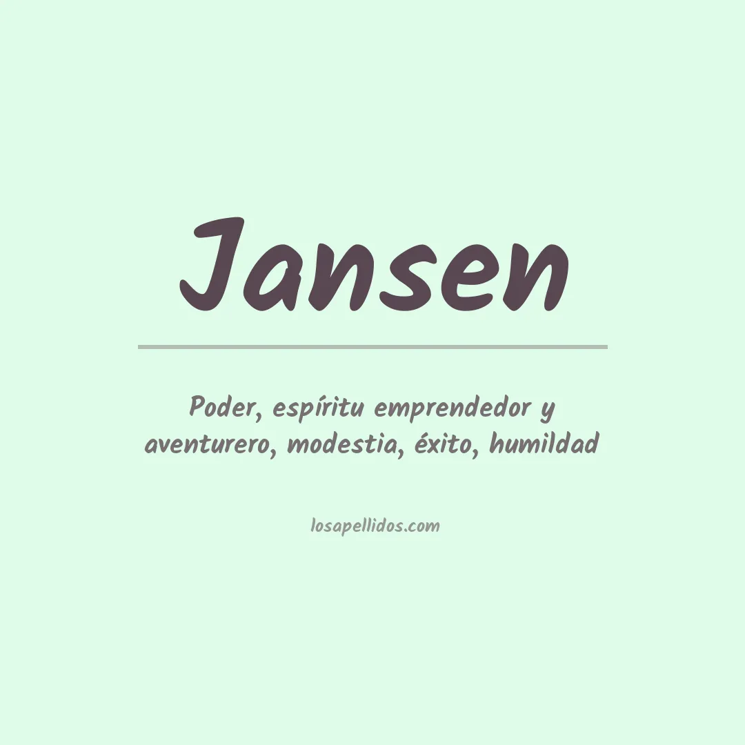 Apellido Jansen