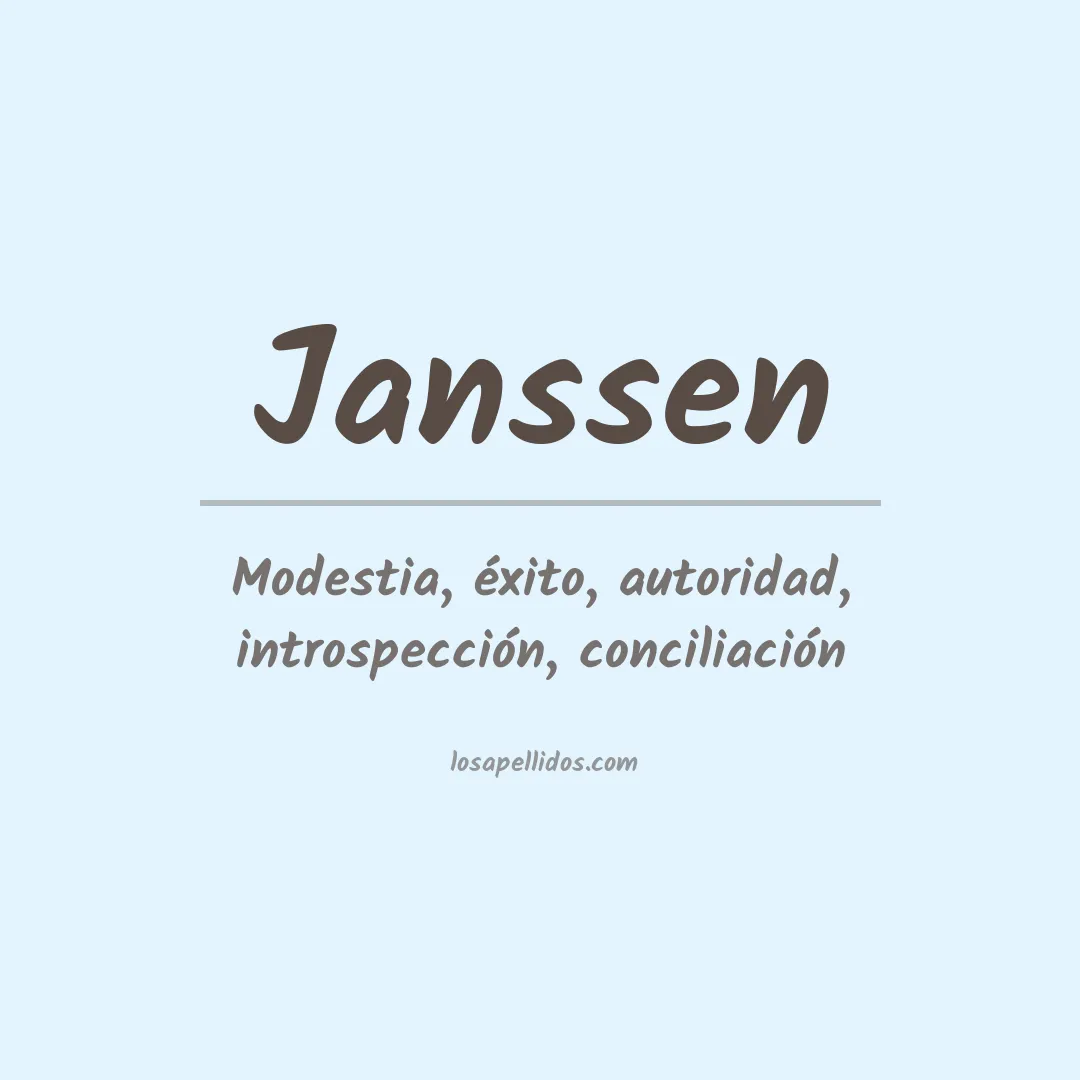 Apellido Janssen