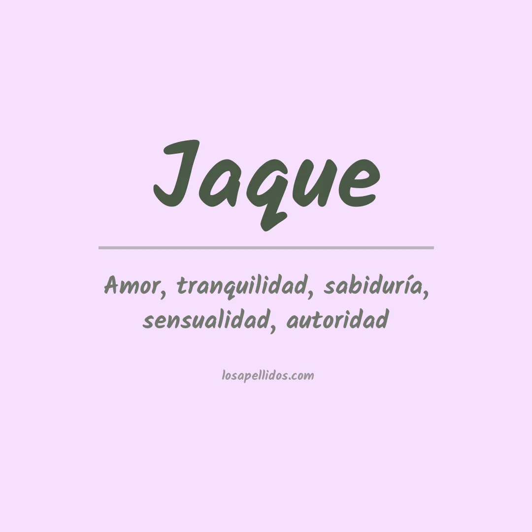 Apellido Jaque