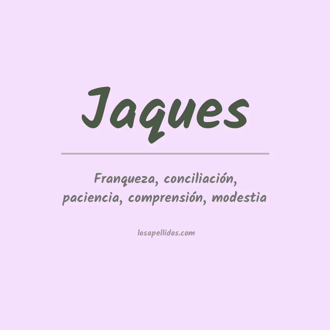 Apellido Jaques