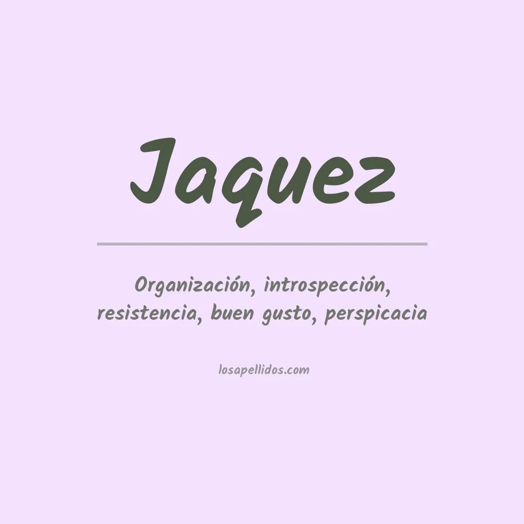 Apellido Jáquez