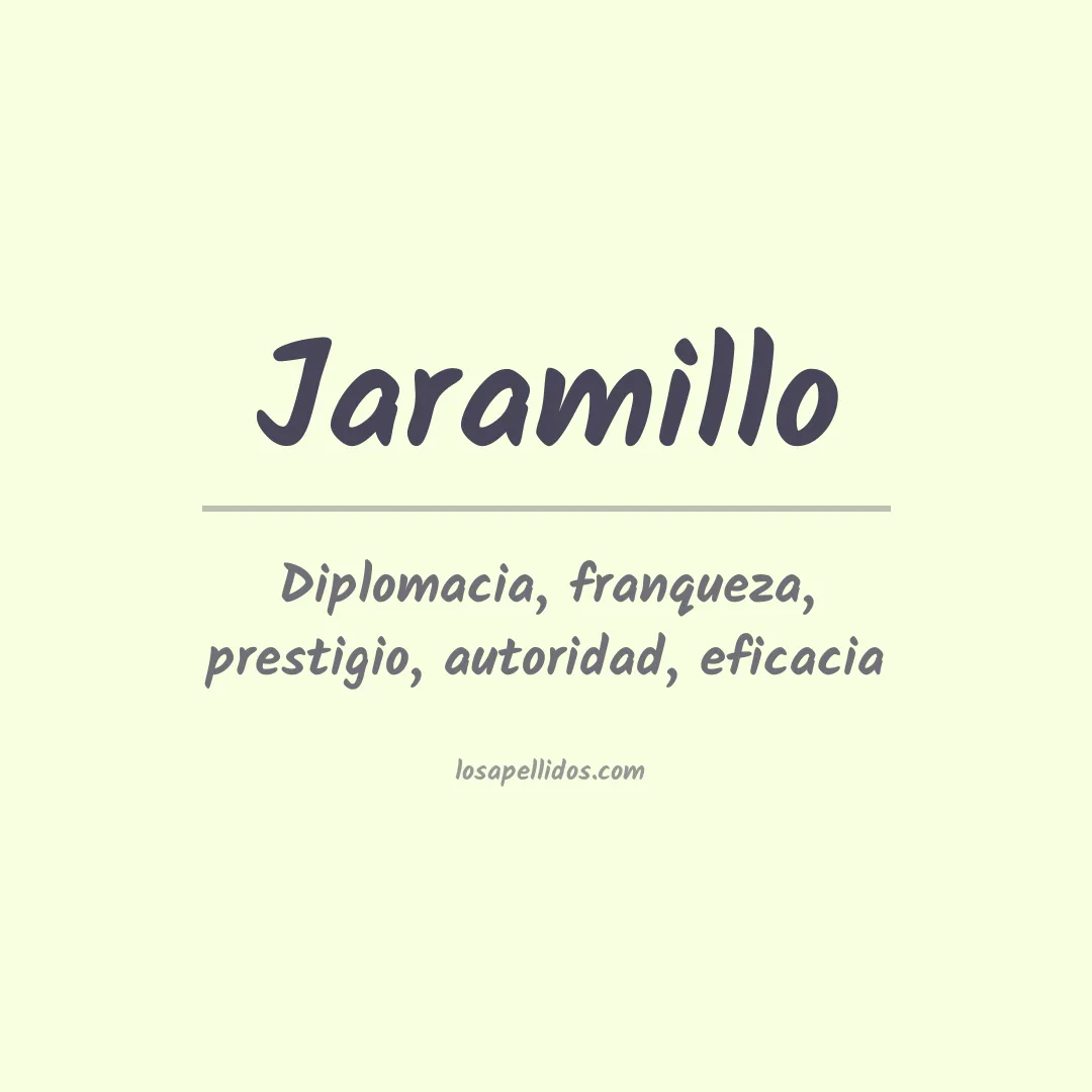 Apellido Jaramillo