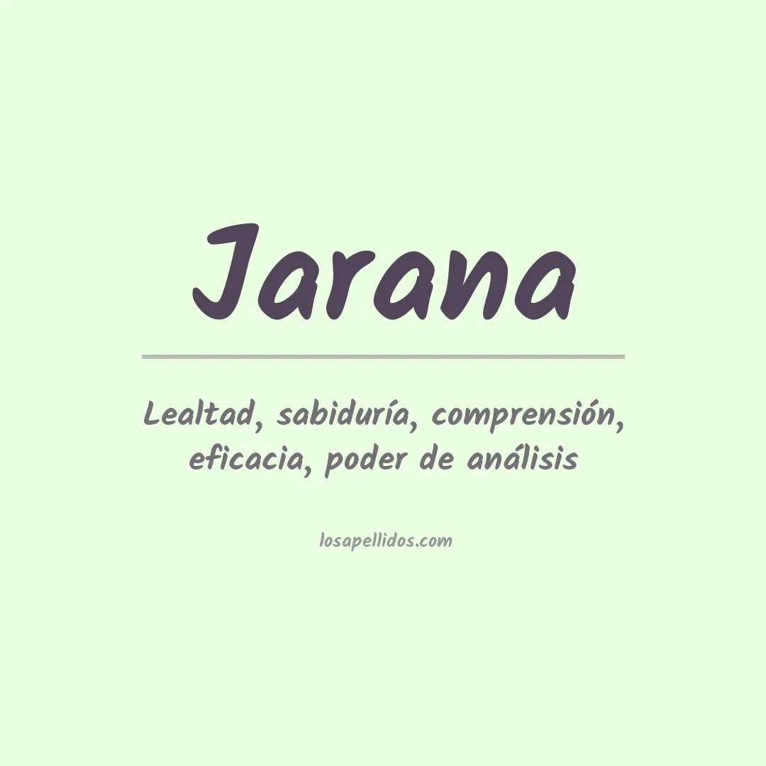 Apellido Jarana
