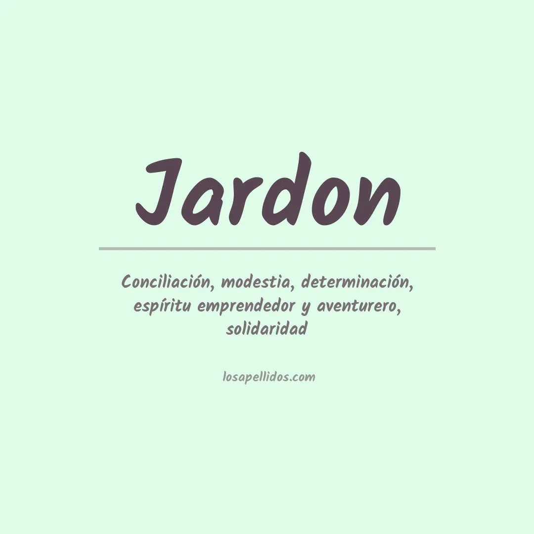 Apellido Jardón