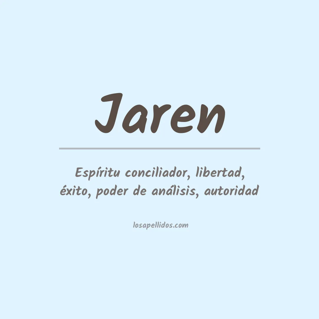 Apellido Jaren