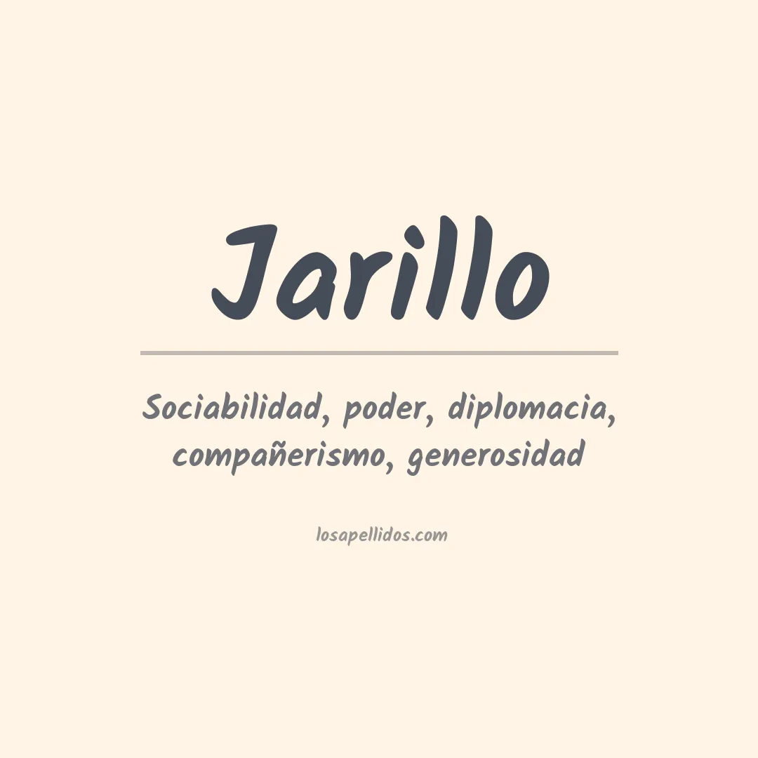 Apellido Jarillo