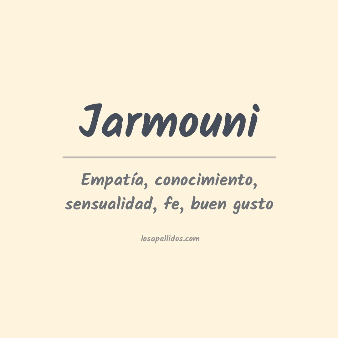 Apellido Jarmouni