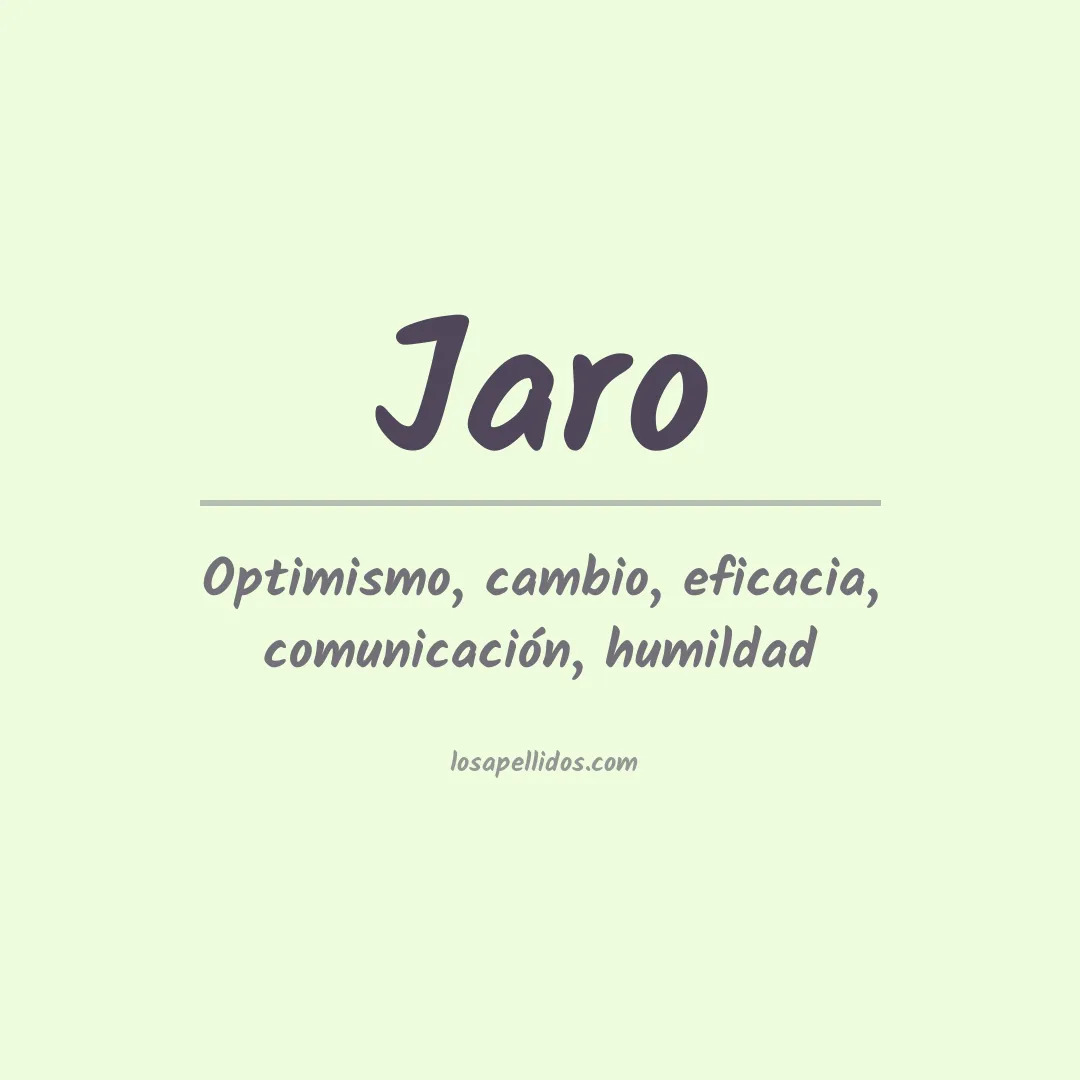 Apellido Jaro
