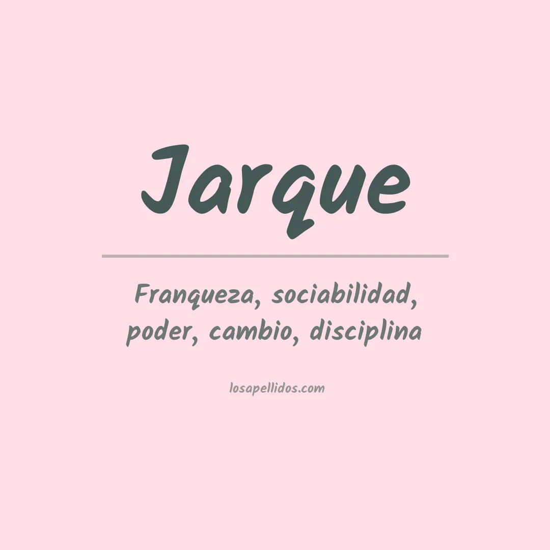 Apellido Jarque