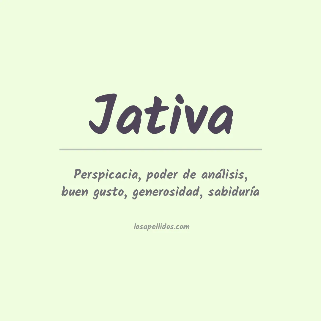 Apellido Jativa