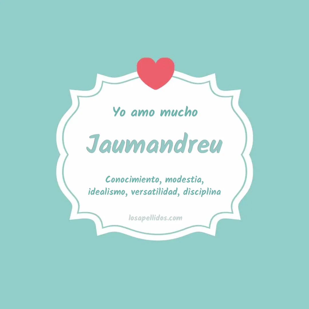 Yo amo mucho Jaumandreu