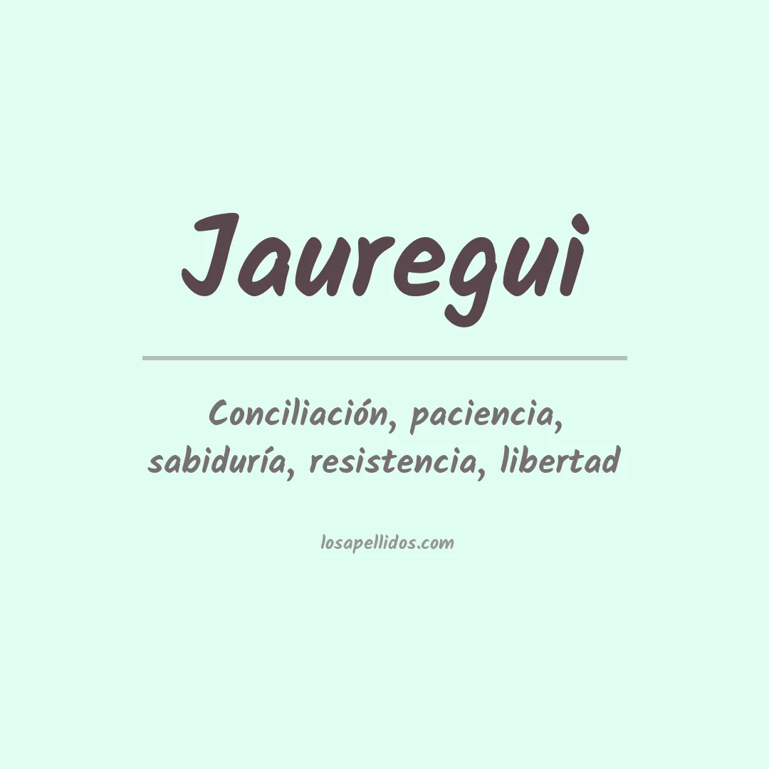 Apellido Jauregui