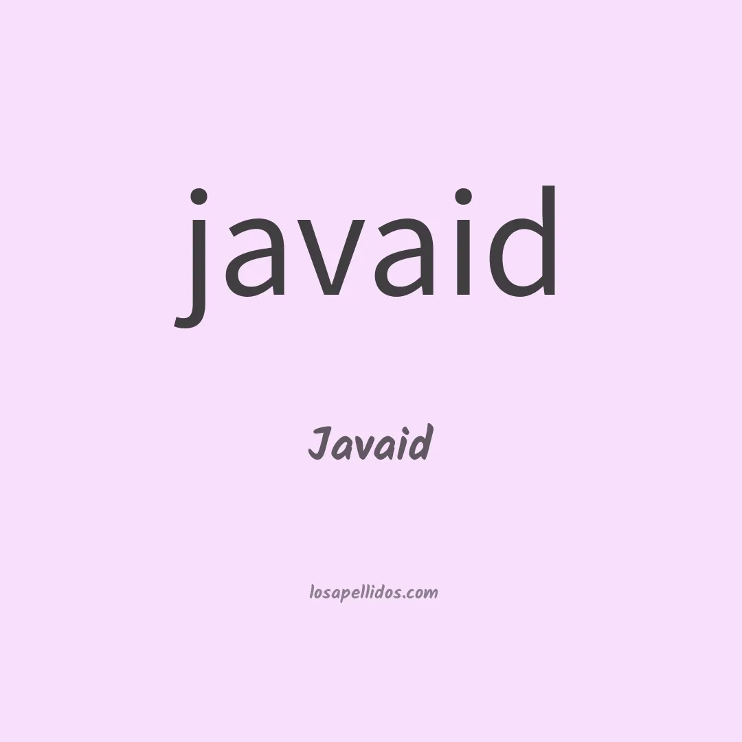 Javaid en chino