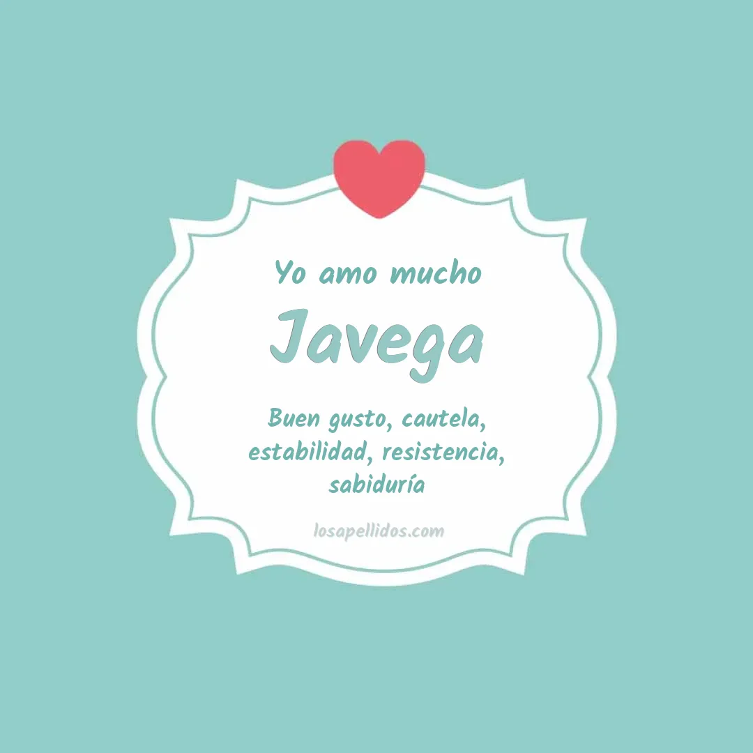 Yo amo mucho Javega