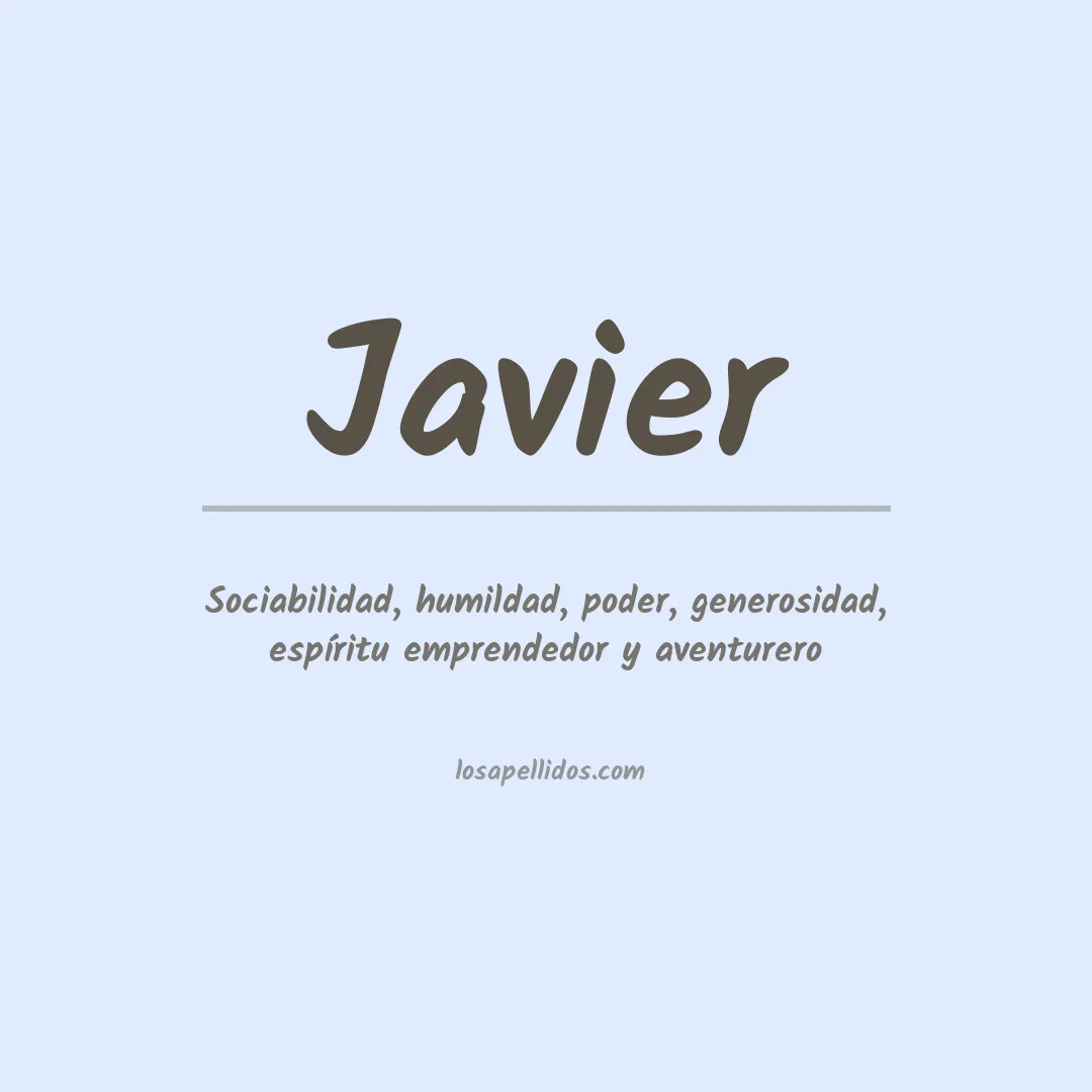 Apellido Javier