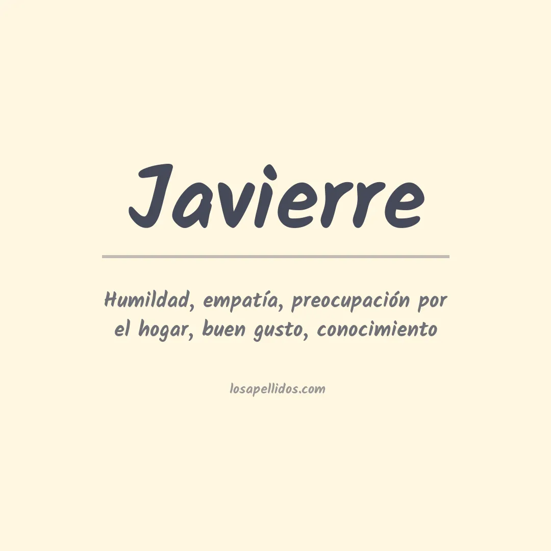 Apellido Javierre