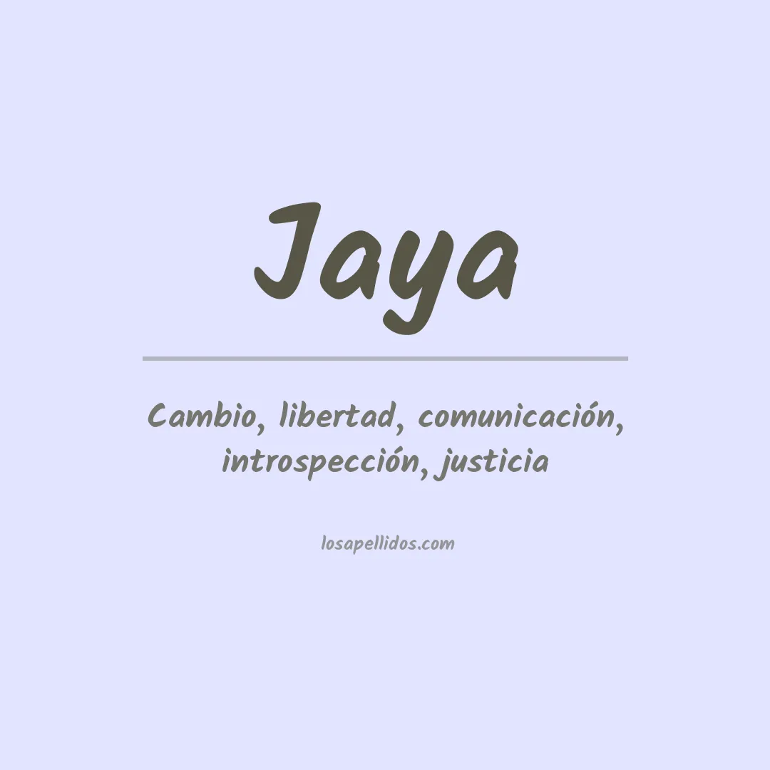 Apellido Jaya