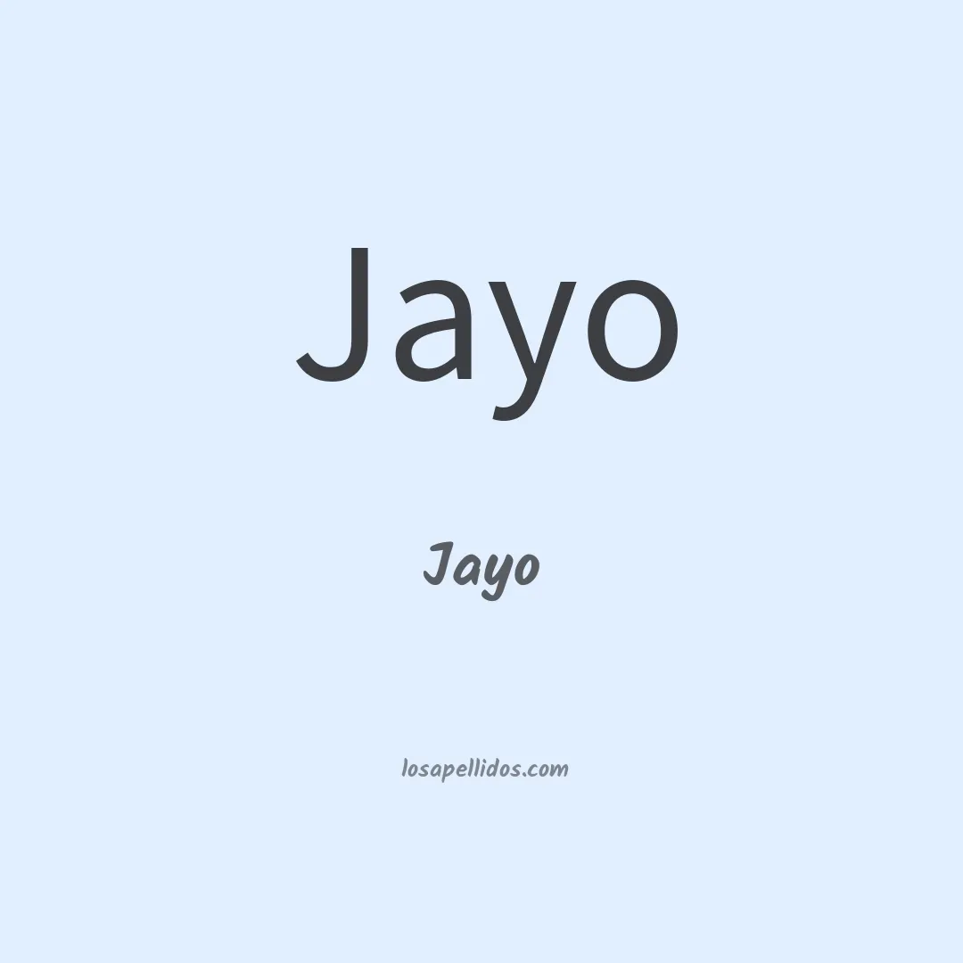Jayo en chino