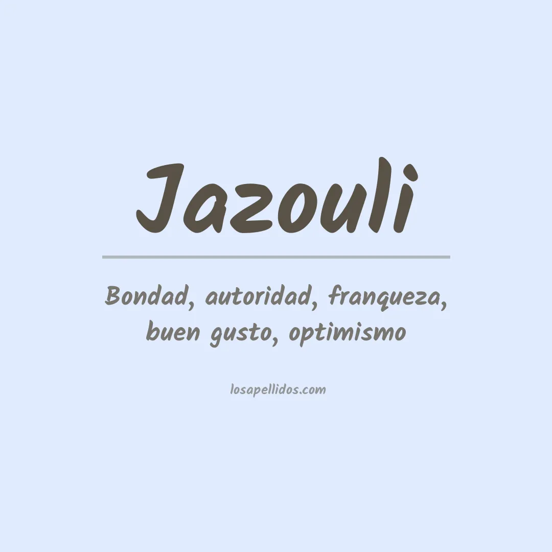 Apellido Jazouli