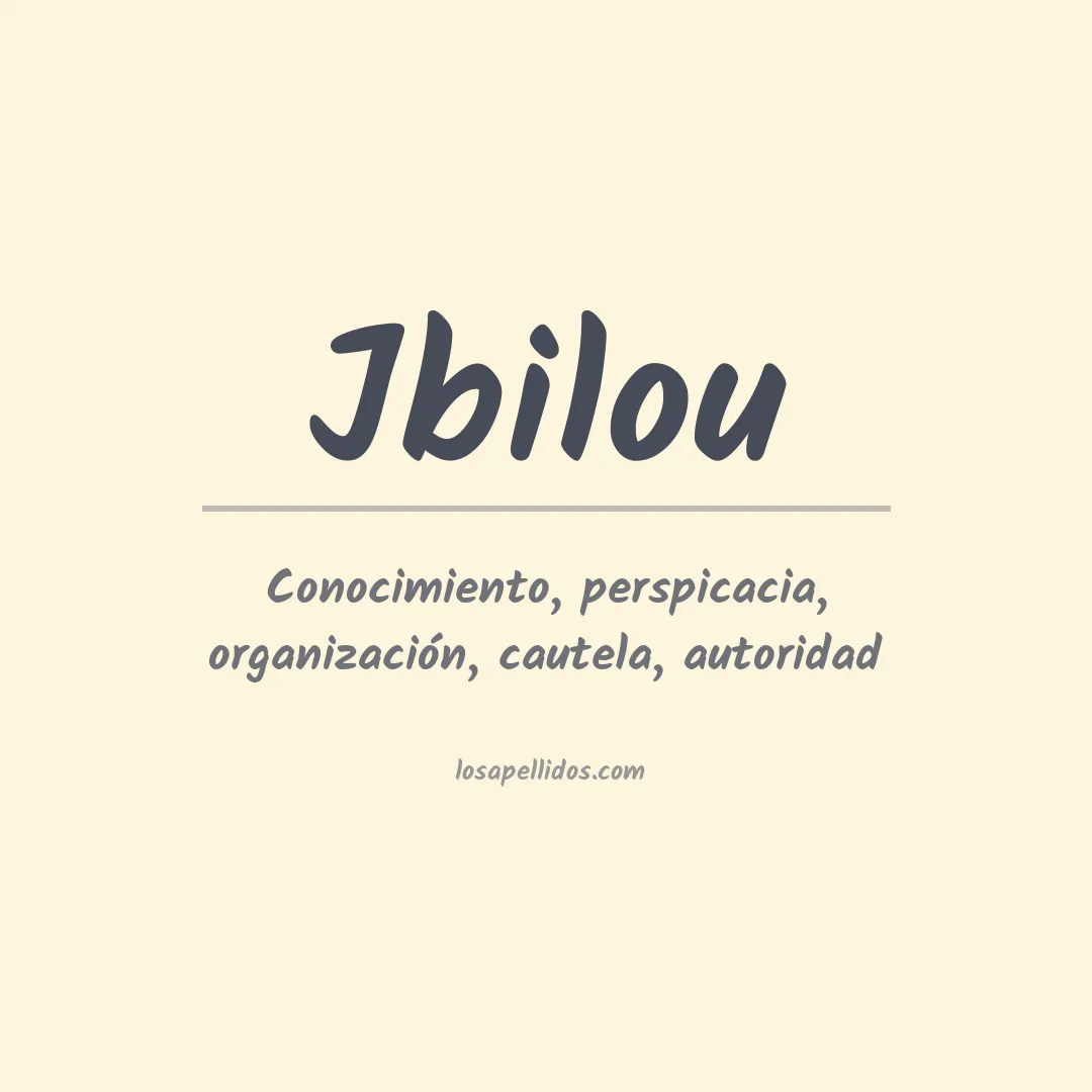Apellido Jbilou