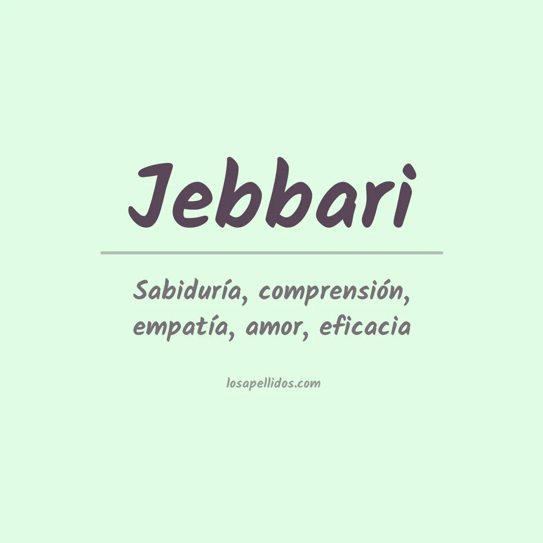 Apellido Jebbari