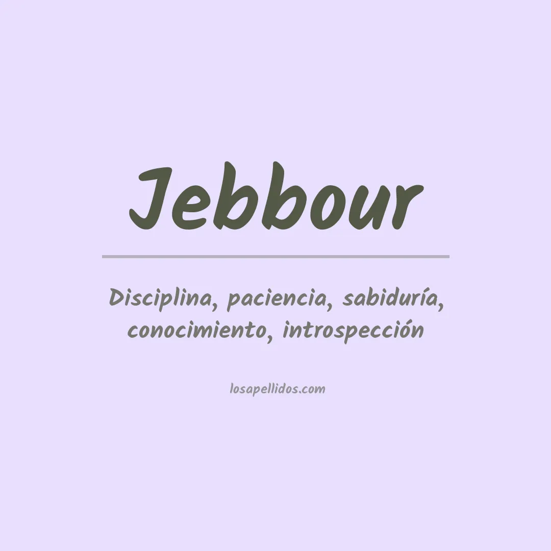 Apellido Jebbour