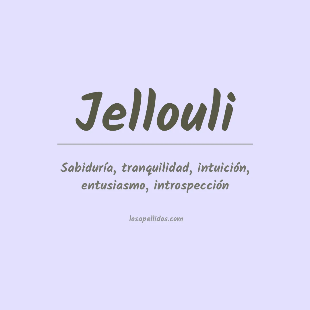 Apellido Jellouli