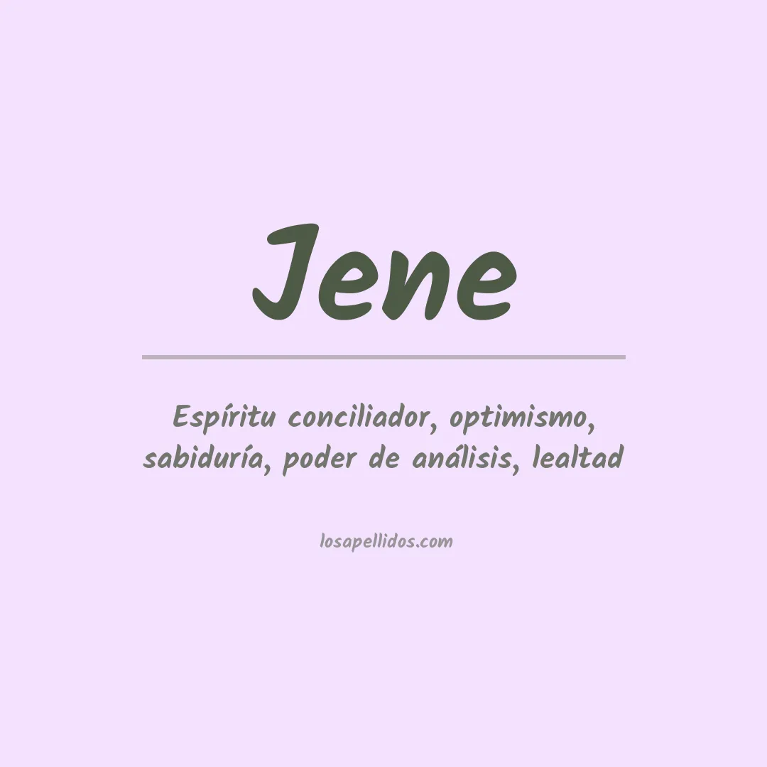 Apellido Jene