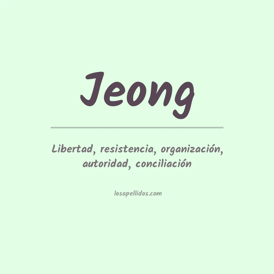 Apellido Jeong