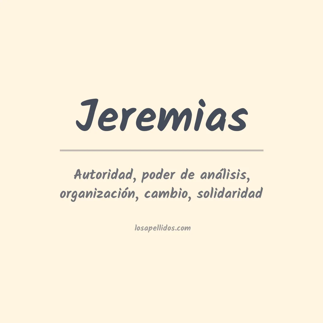 Apellido Jeremias
