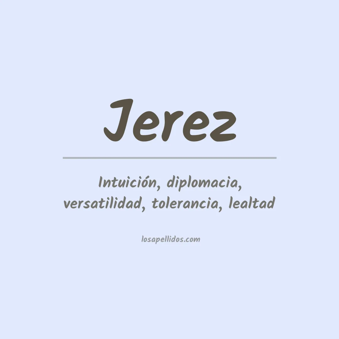 Apellido Jerez