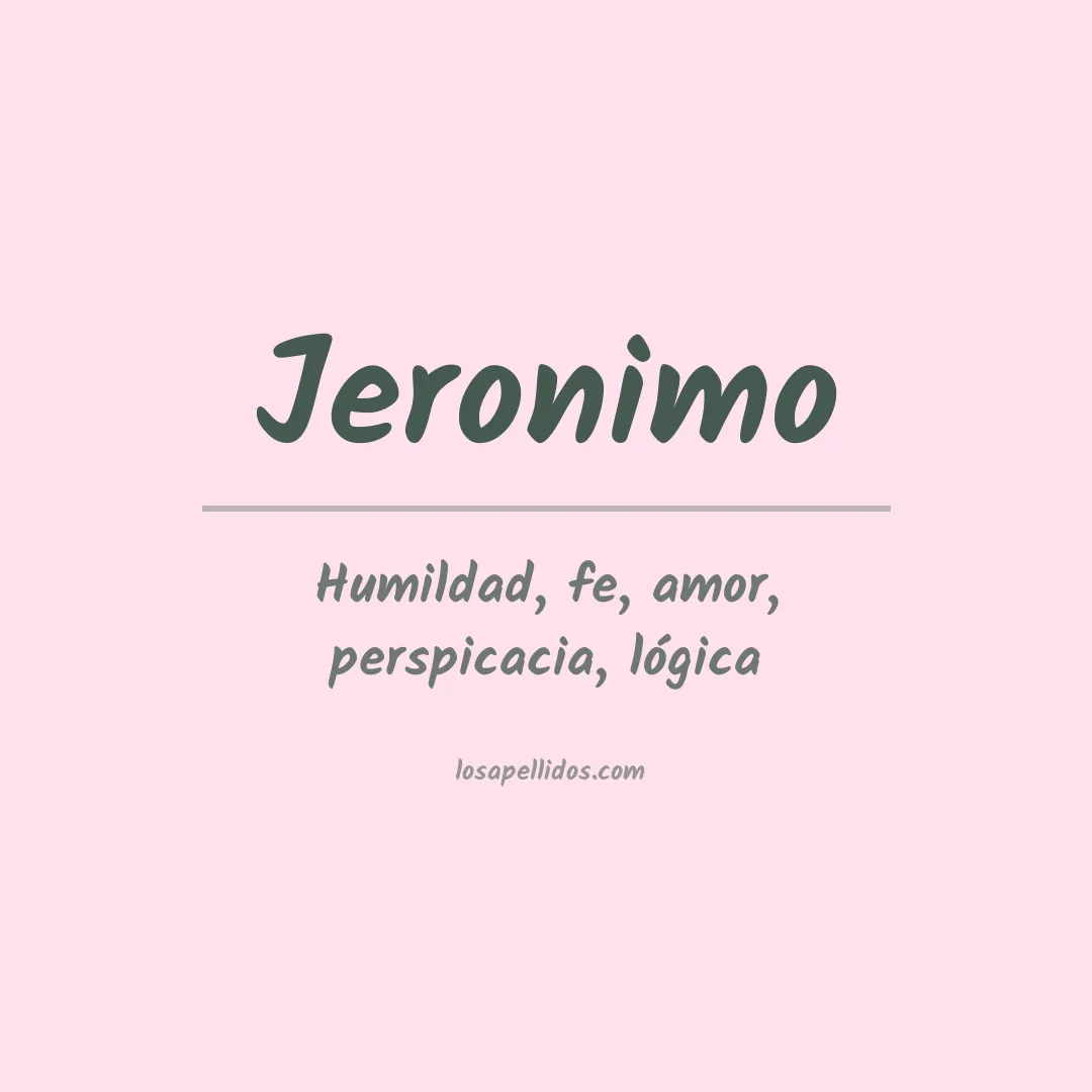 Apellido Jerónimo