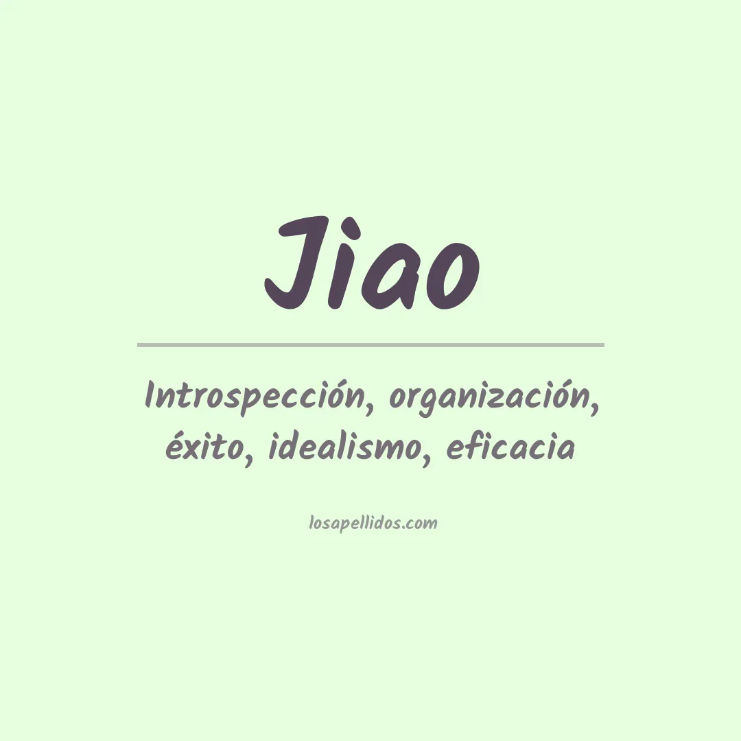 Apellido Jiao
