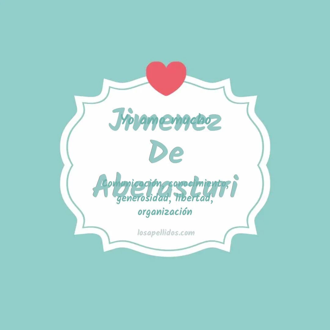 Yo amo mucho Jimenez de aberasturi