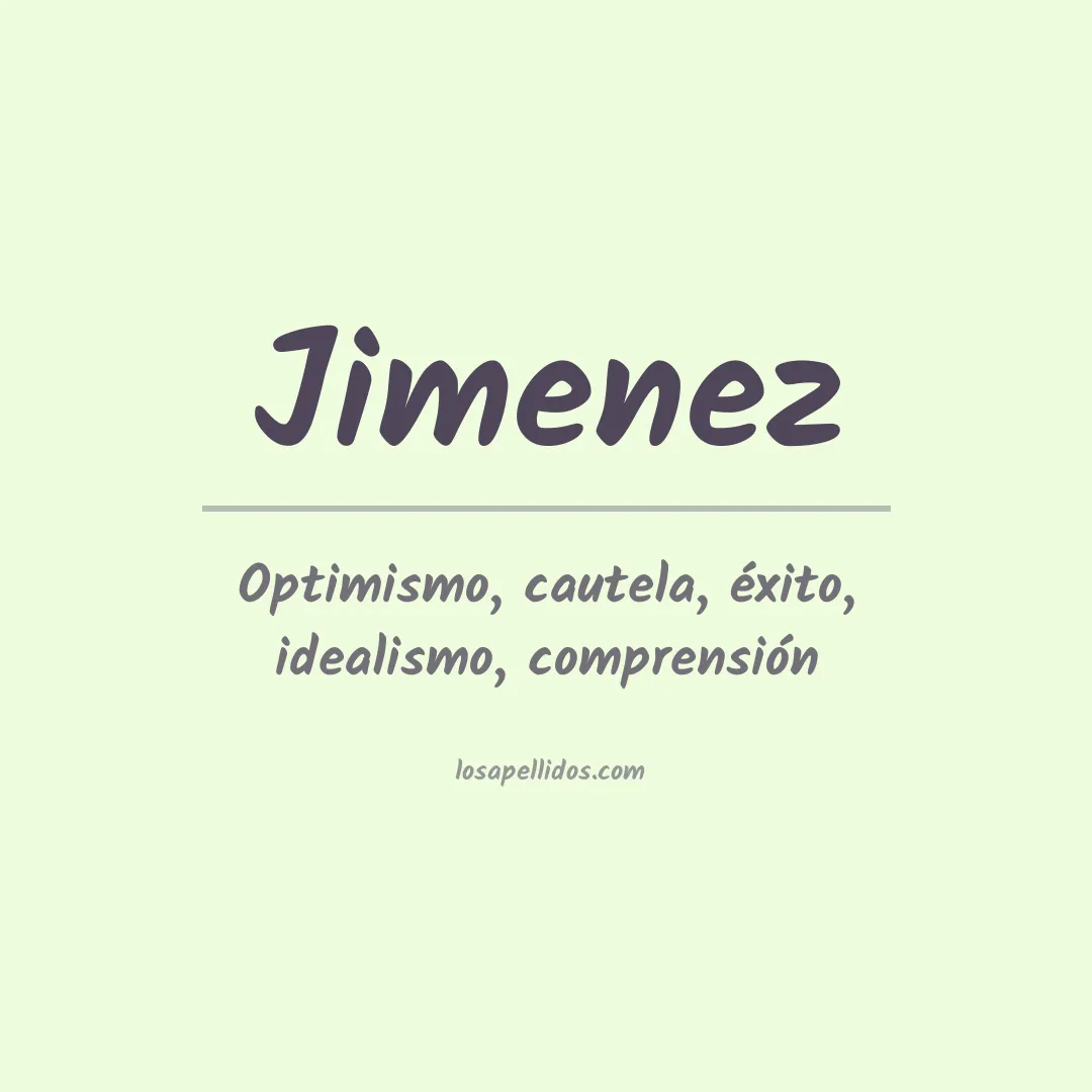 Apellido Jiménez