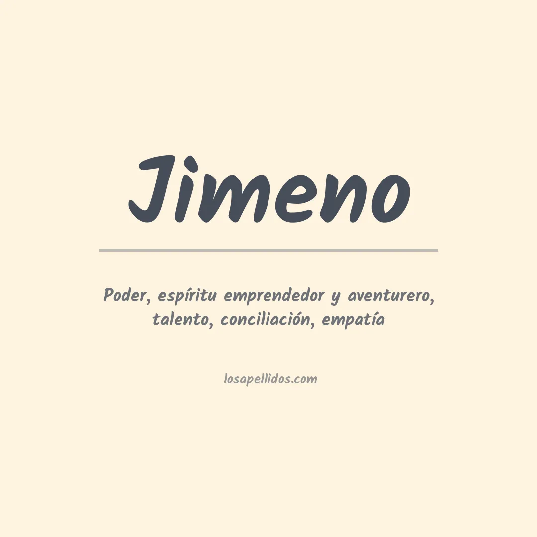 Apellido Jimeno