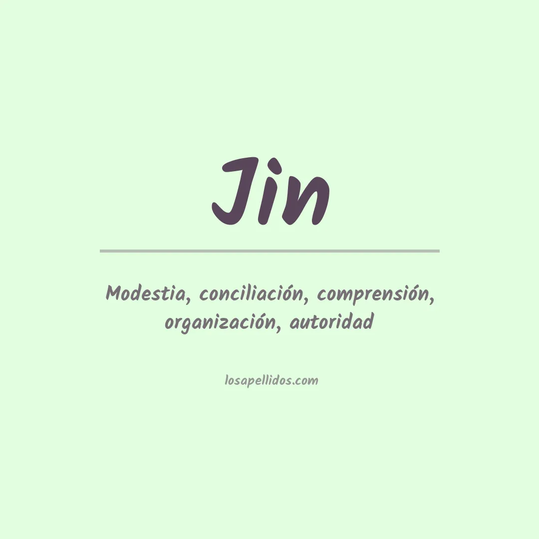 Apellido Jin
