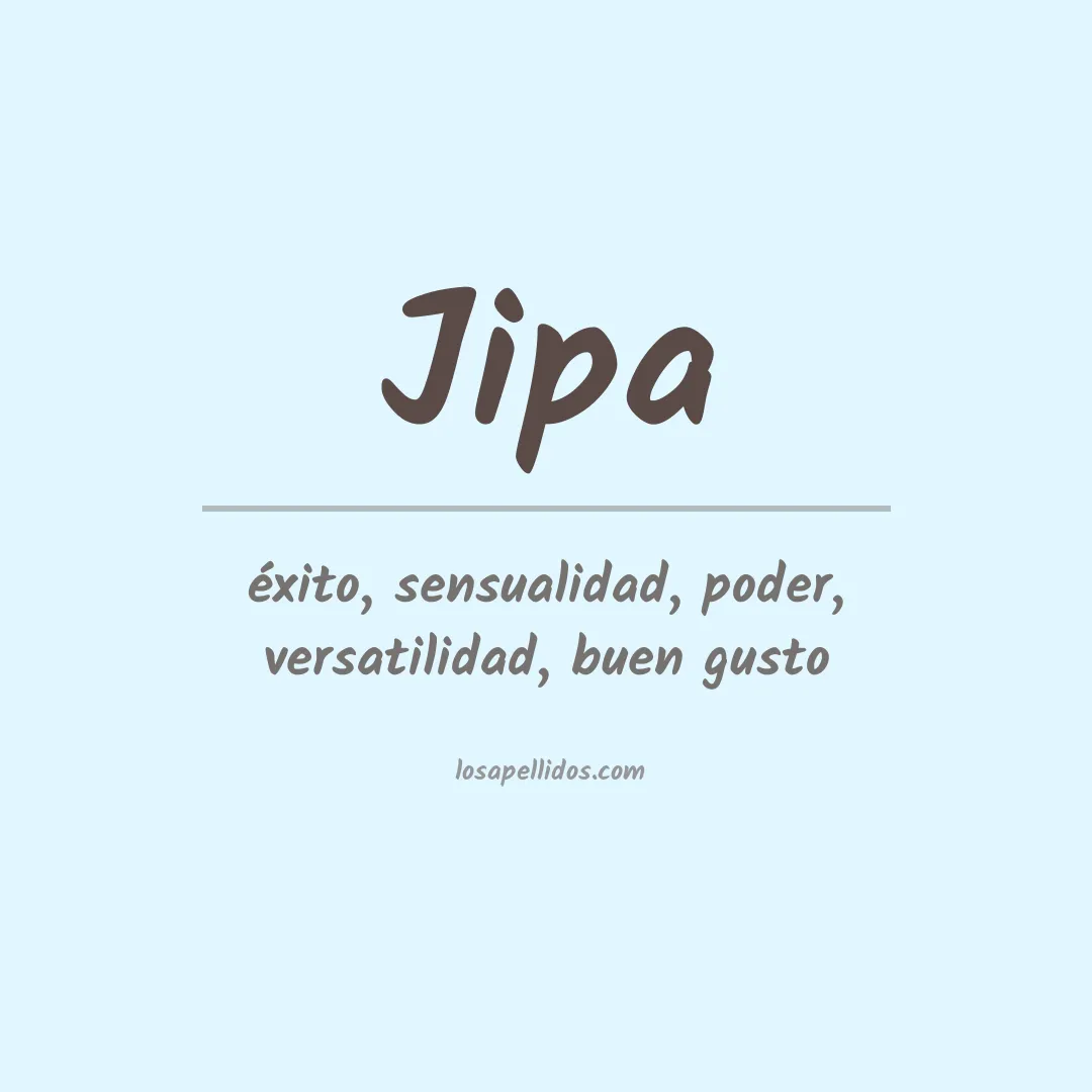 Apellido Jipa