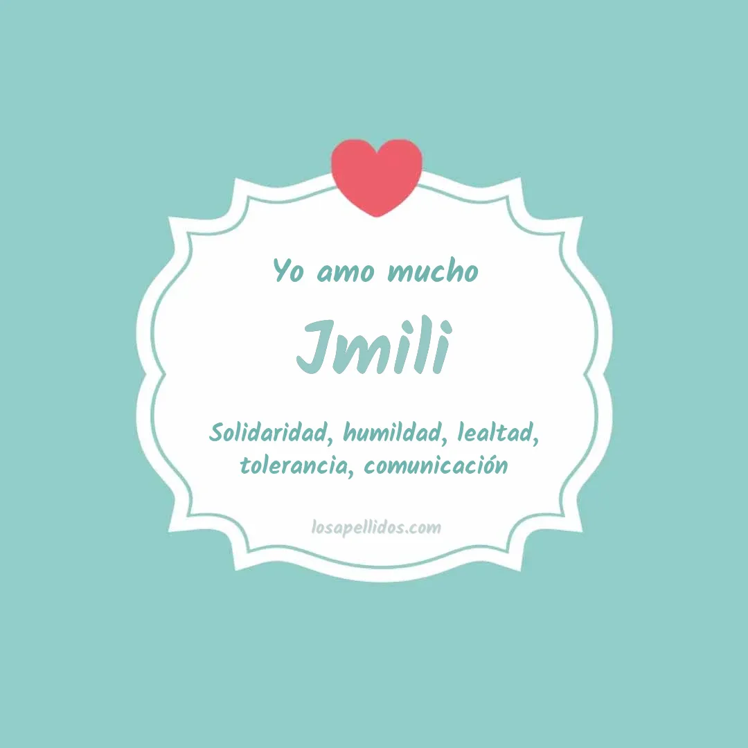 Yo amo mucho Jmili