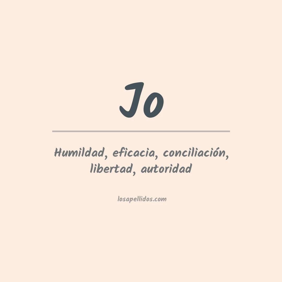 Apellido Jo