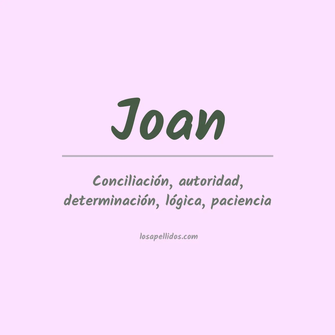 Apellido Joan