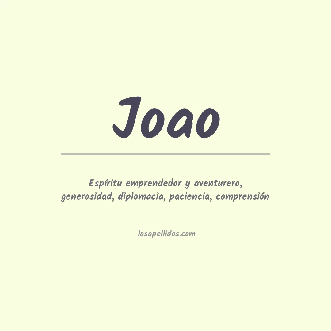 Apellido Joao