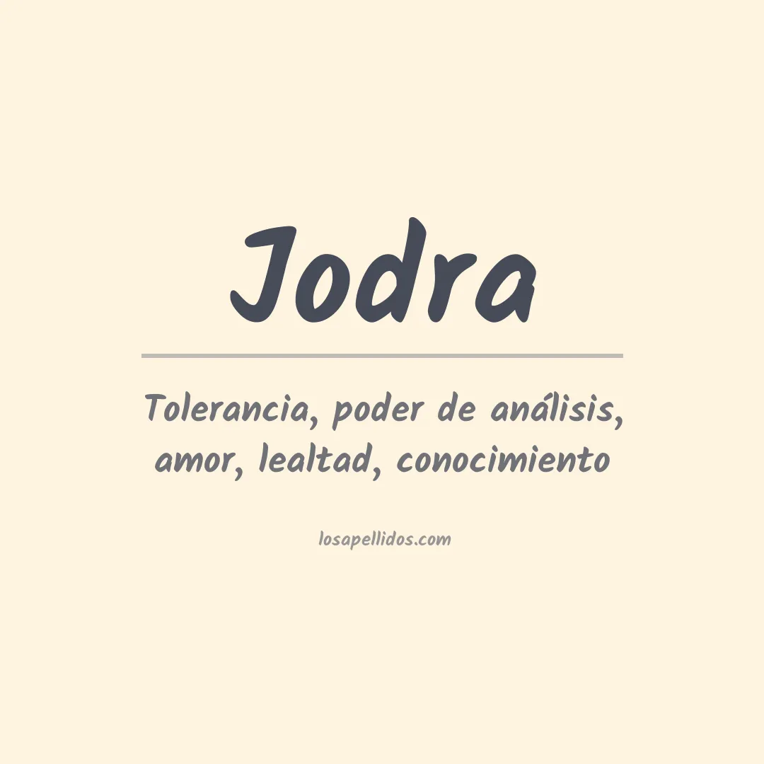 Apellido Jodra