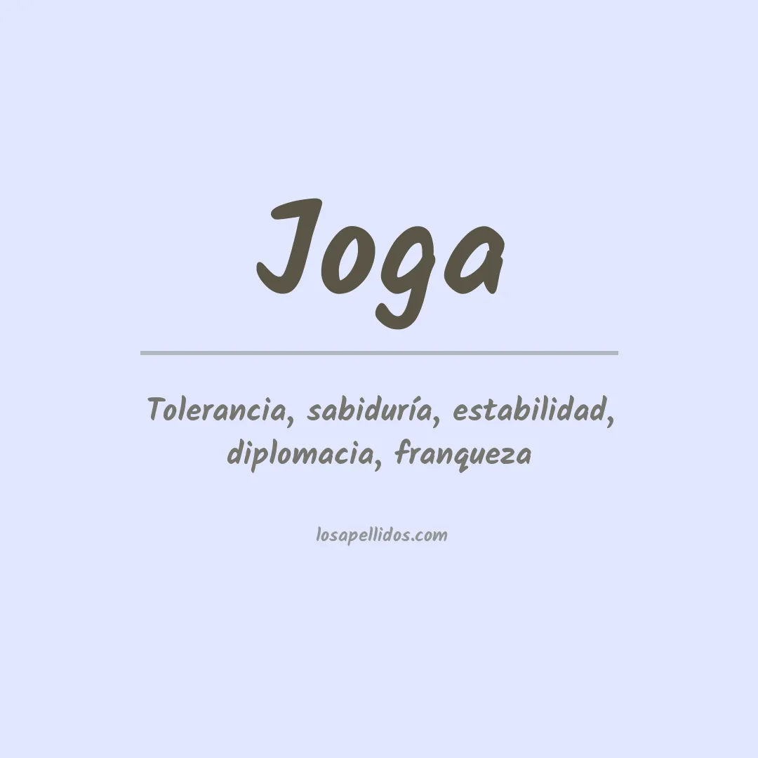 Apellido Joga