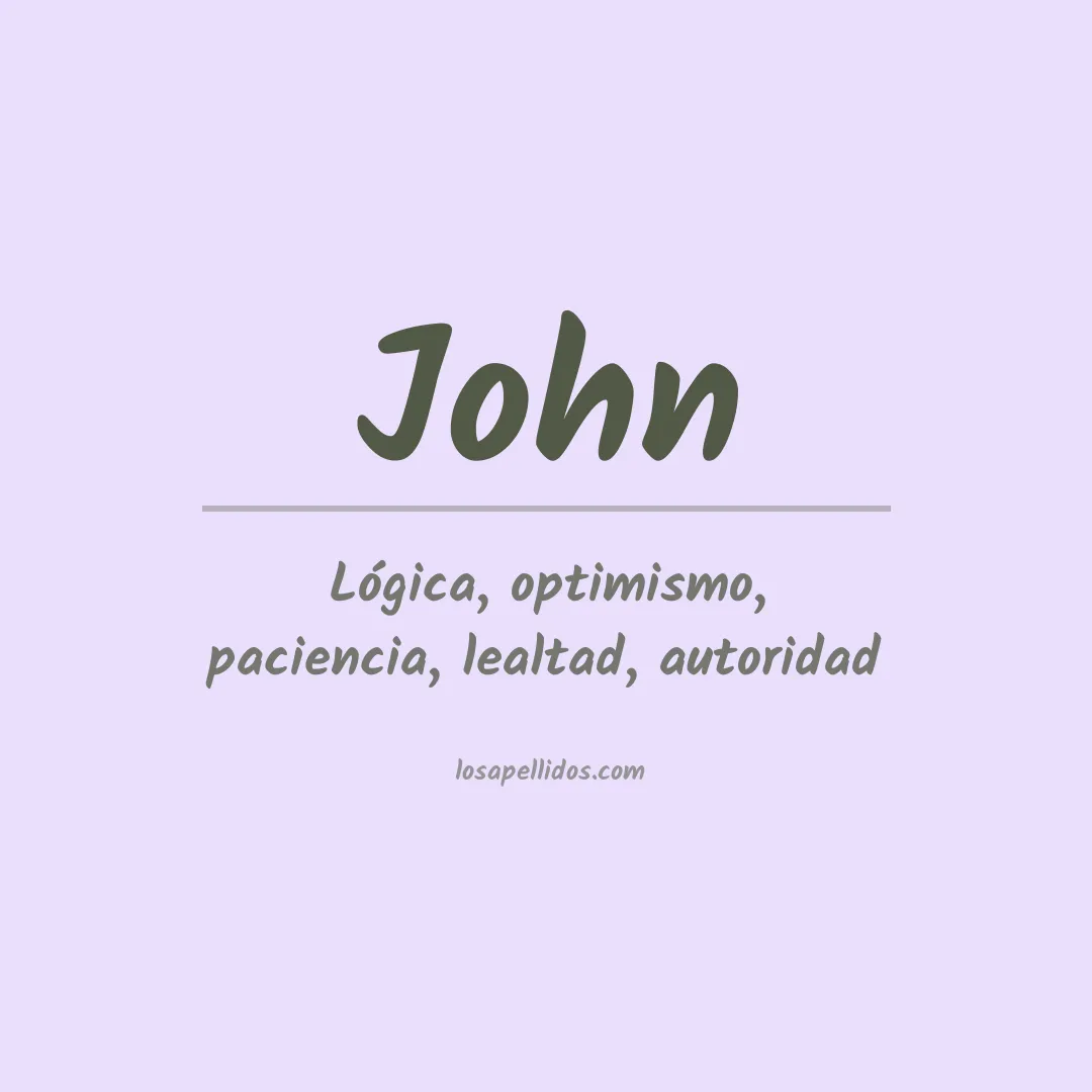 Apellido John