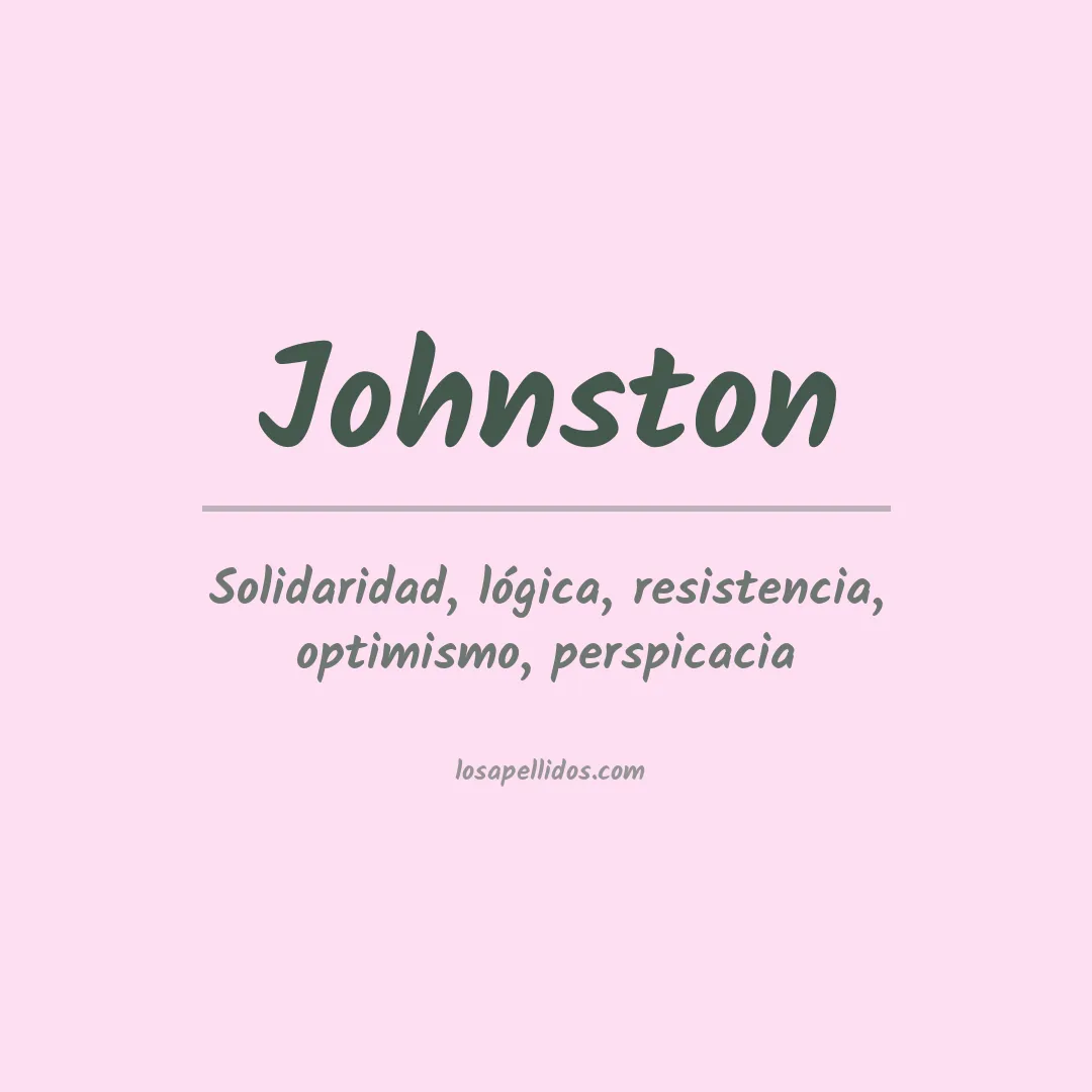 Apellido Johnston
